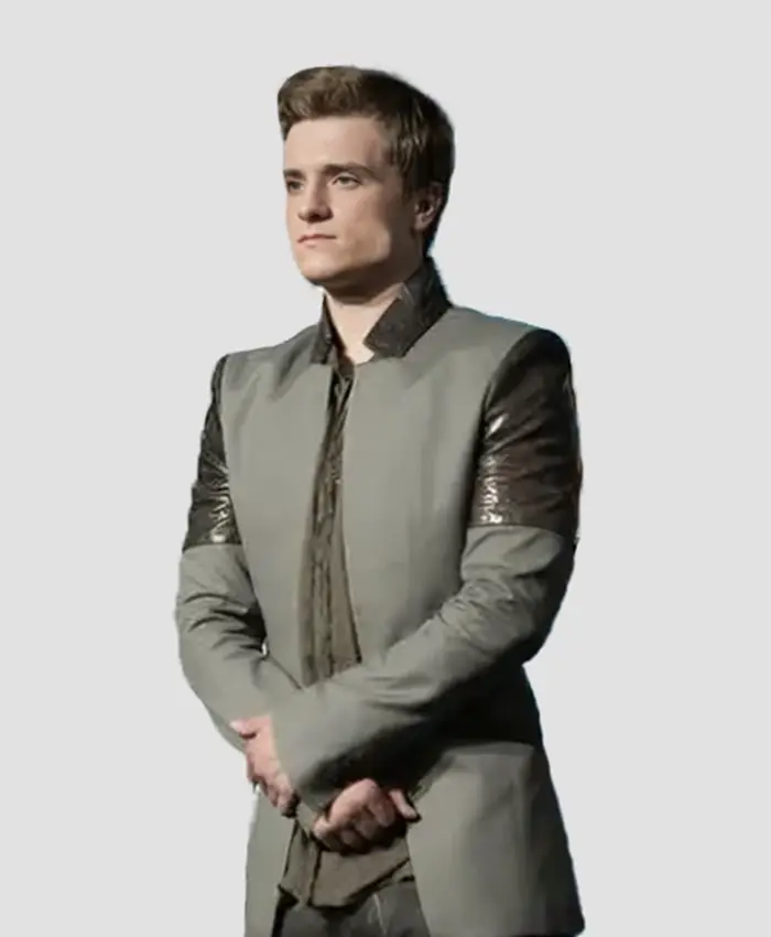 Josh Hutcherson The Hunger Games Coat white background.webp