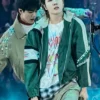 Jung Hoseok BTS Arirang Tour Nahmias Green Jacket Front