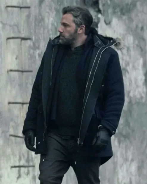 Justice League Bruce Wayne Fur Hooded Military Field Parka Coat.webp