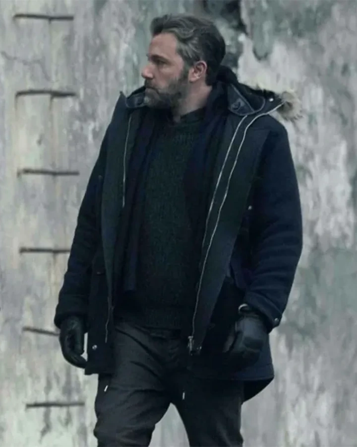 Justice League Bruce Wayne Fur Hooded Military Field Parka Coat.webp