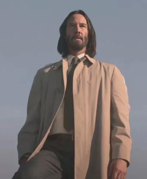 Keanu Reeves Good Fortune Beige Coat.webp
