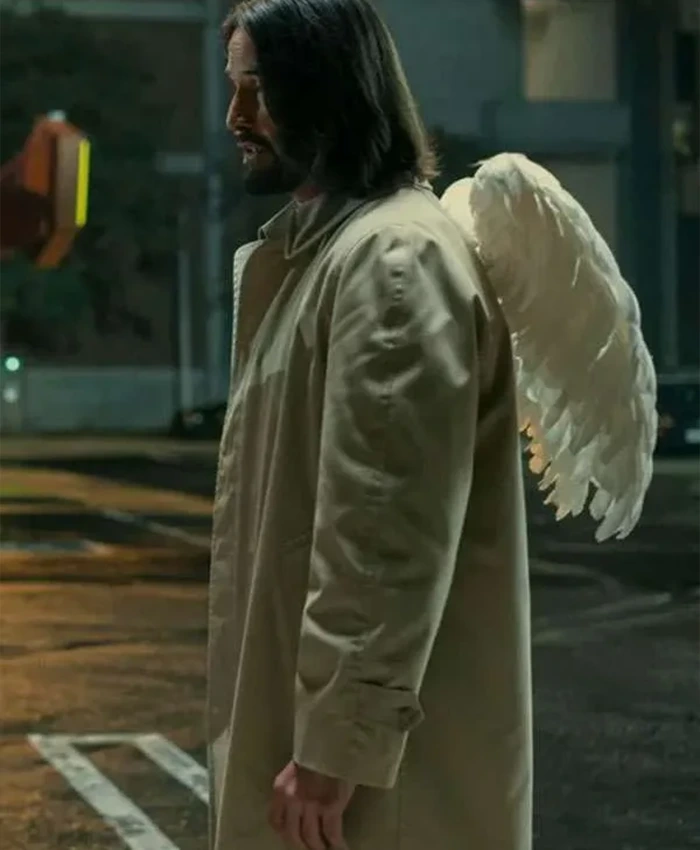 Keanu Reeves Good Fortune Off White Coat left.webp