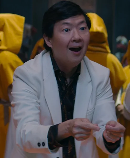 Ken Jeong The Pentaverate White Blazer Coat front.webp