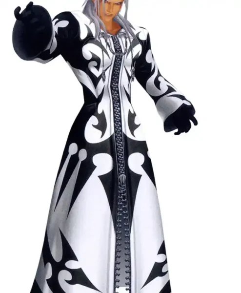 Kingdom Hearts Xemnas Long Leather Coat frontt.webp