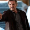 Liam Neeson Absolution Brown Leather Blazer.webp