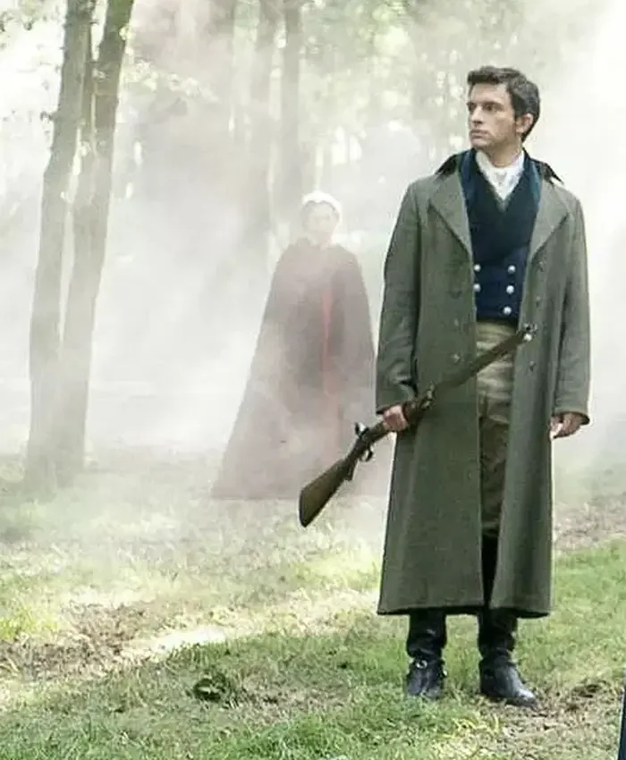 Lord Anthony Bridgerton Green Trench Coat front.webp