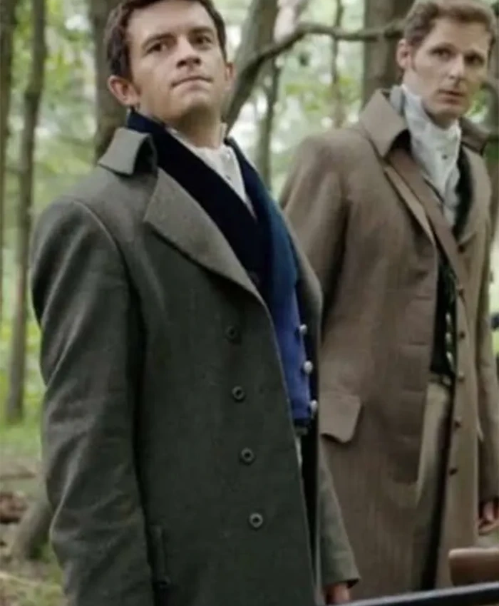 Lord Anthony Bridgerton Green Trench Coat right.webp