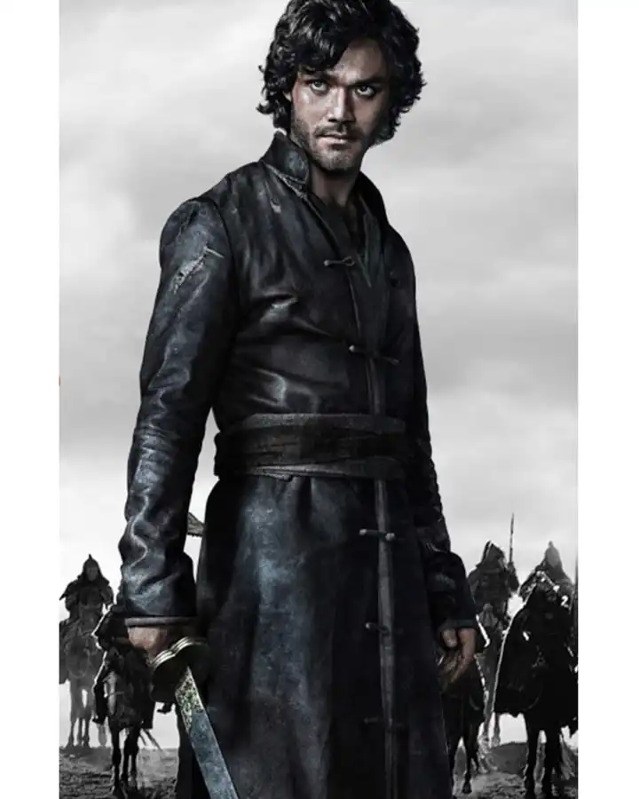 Lorenzo Richelmy Marco Polo Leather Trench Coat.webp