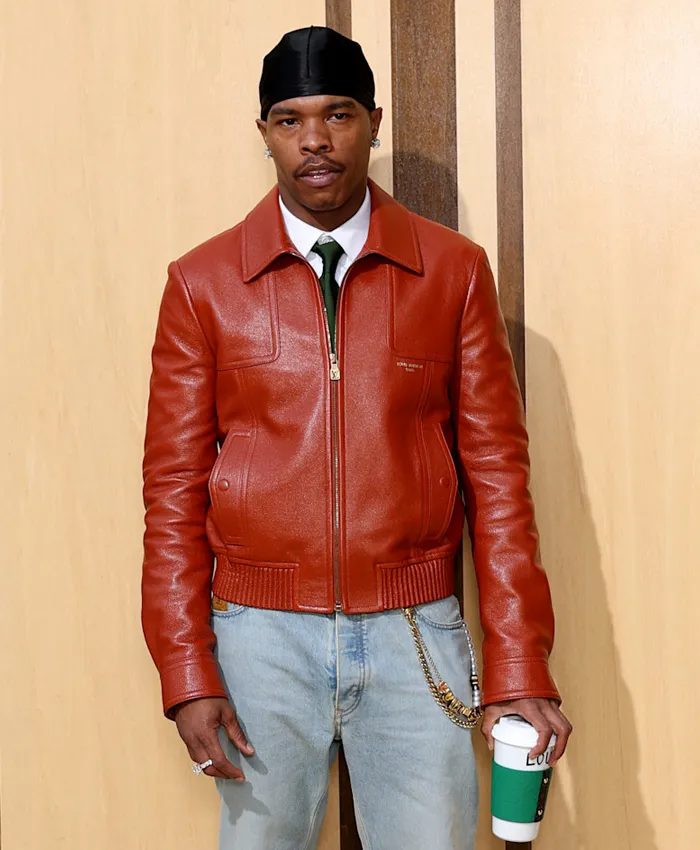 Louis Vuitton SS27 Lil Baby Red Leather Jacket