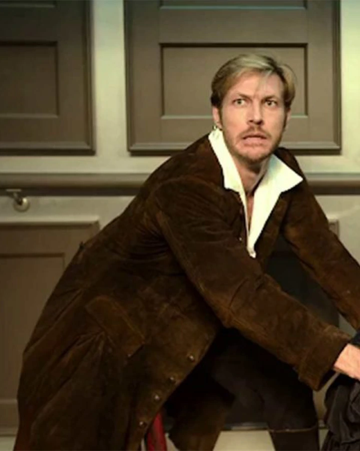 Luke Bracey Holidate Jackson Long Brown Trench Coat.webp