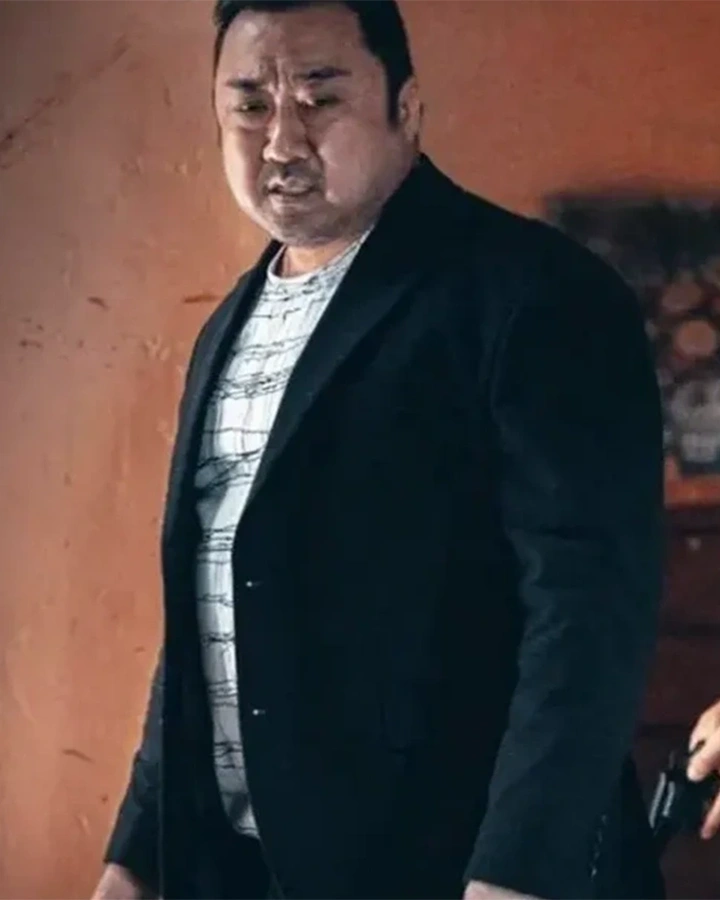 Ma Dong Seok The Roundup No Way Out Black Coat.webp