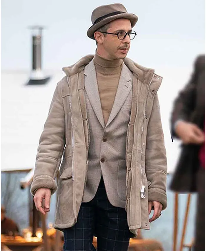 Matthew The Gentlemen Suede Leather Coat sice view.webp