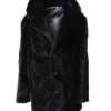 Mens Black Sheared Beaver Fur Warm Winter Coat.webp
