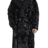 Mens Karakul Lamb Fur Double Breasted Trench Coat.webp