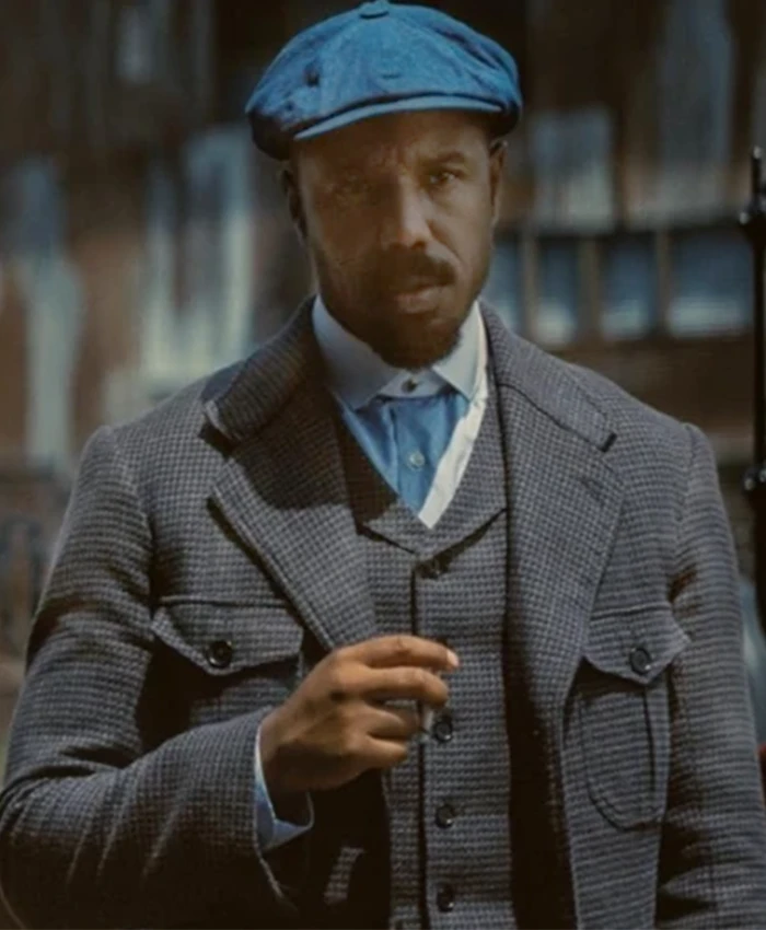 Michael B Jordan Sinners Grey Coat.webp