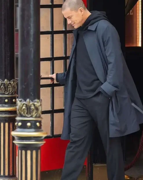 Mike Lane Magic Mikes Last Dance 2023 Channing Tatum Dark Grey Cotton Coat.webp