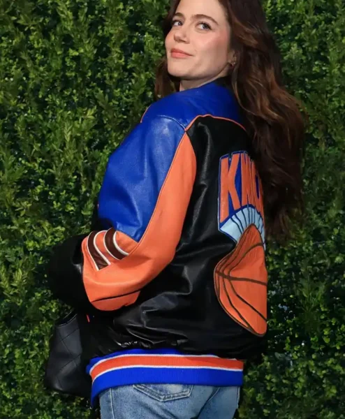 Molly Gordon Tribeca Festival 2026 New York Knicks Jacket Back