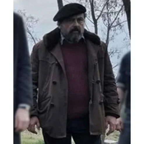 Money Heist Moscu Brown Leather Coat.webp