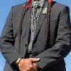 Moses Brings Plenty Yellowstone S04 Black Blazer Coat.webp