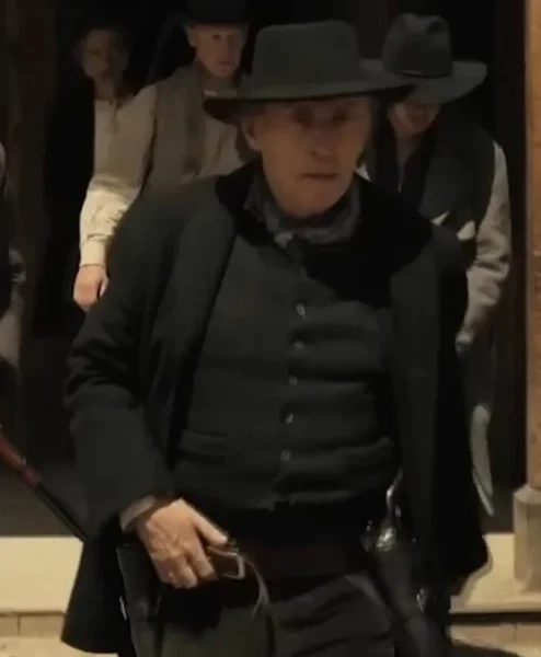 Murder at Yellowstone City 2022 Sheriff Ambrose Coat front.webp