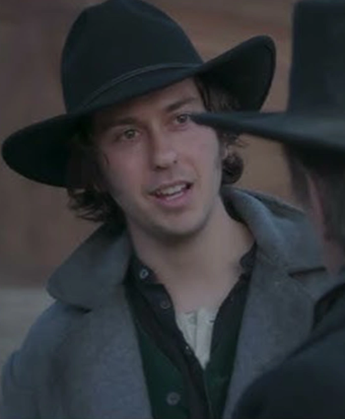 Murder at Yellowstone City 2022 Young Jim Coat closeup.webp