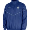 NY Knicks Nike Windrunner Blue Half Zip Hooded Jacket