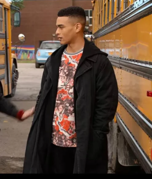 October Faction Gabriel Darku Black Trench Coat.webp