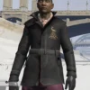 Pagan Min Far Cry 4 Black Suede Leather Coat.webp