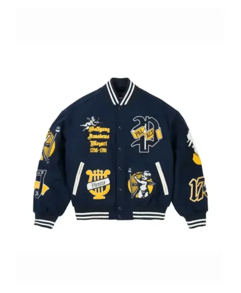 Palace Wolfgang Black Varsity Jacket