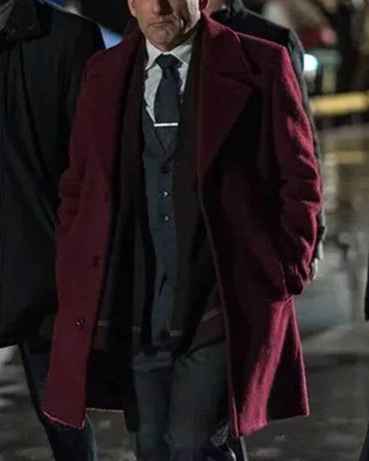 Peter Jacobson Colony Red Wool Coat.webp