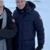 Peter Safran Superman Blue Puffer Coat.webp