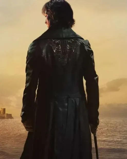 Pierre Niney The Count of Monte Cristo Leather Coat For Men.webp