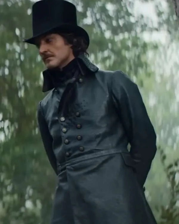 Pierre Niney The Count of Monte Cristo Leather Coat For Sale.webp