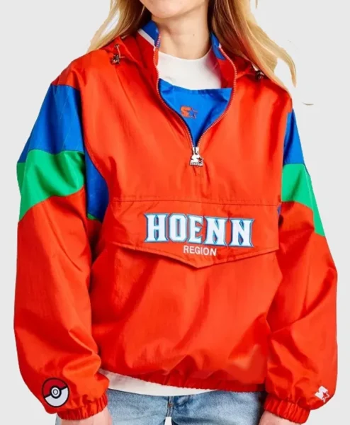 Pokemon Starter Red Pullover Jacket Front