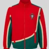 Portugal Windbreaker Red And Green Jacket