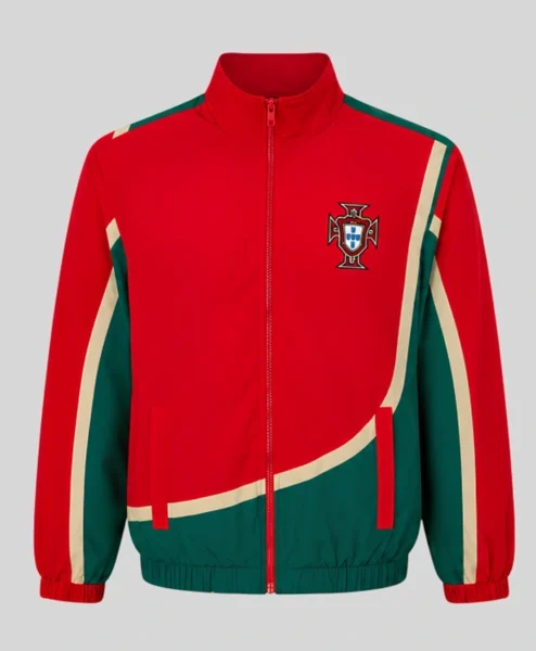 Portugal Windbreaker Red And Green Jacket