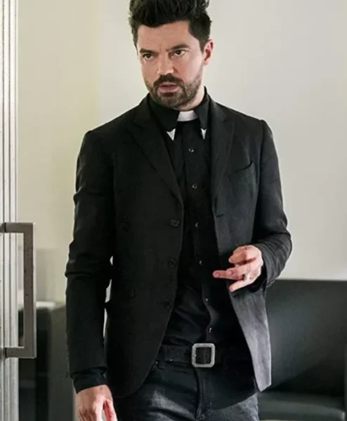 Preacher Dominic Cooper Black Coat.webp
