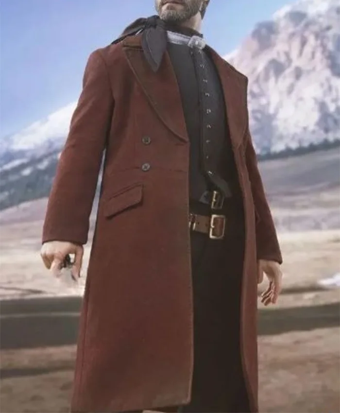 Preacher Pale Rider Brown Cotton Coat closeup .webp