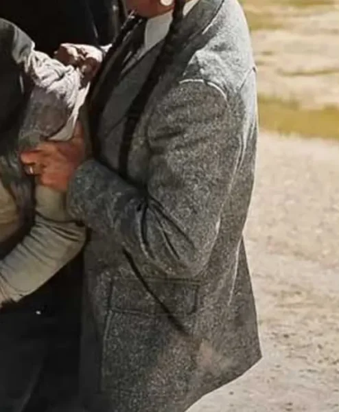 Rainwater Driver Yellowstone S04 Grey Wool Coat left.webp