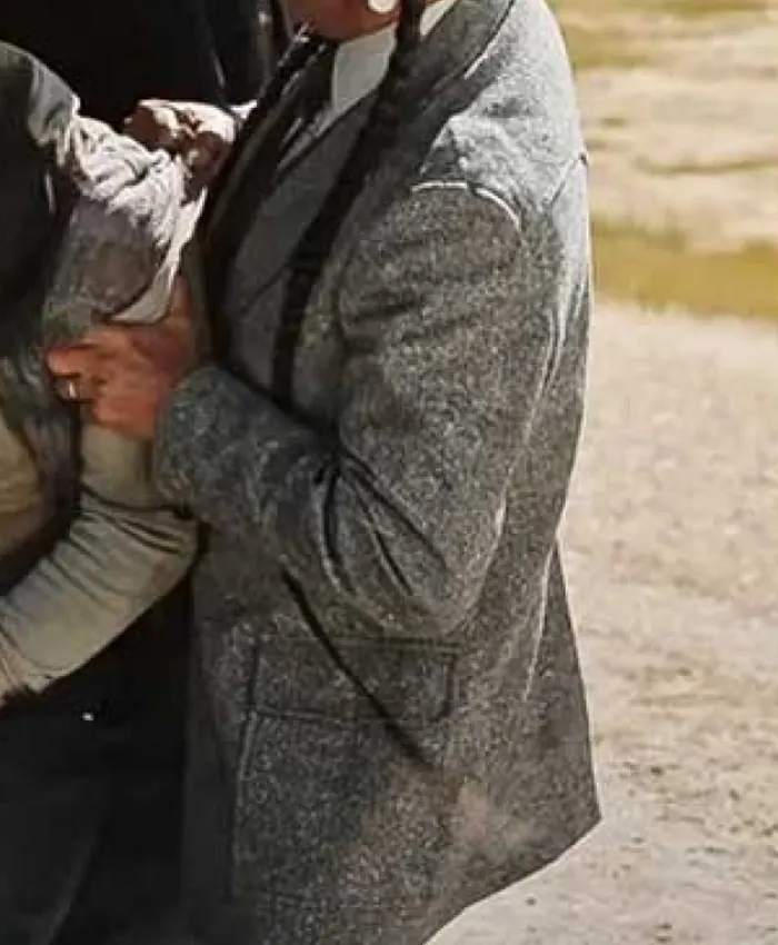 Rainwater Driver Yellowstone S04 Grey Wool Coat left.webp