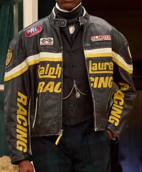 Ralph Lauren Tom Holland Leather Racing Jacket