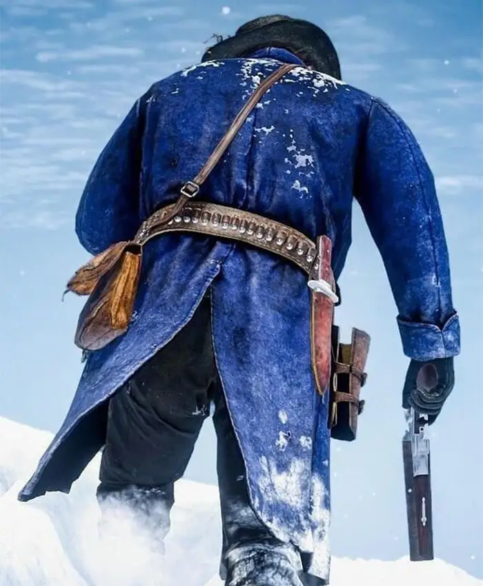 Red Dead Redemption 2 Arthur Morgan Gaming Blue Coat backk.webp