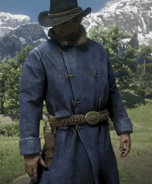 Red Dead Redemption 2 Arthur Morgan Gaming Blue Coat right.webp