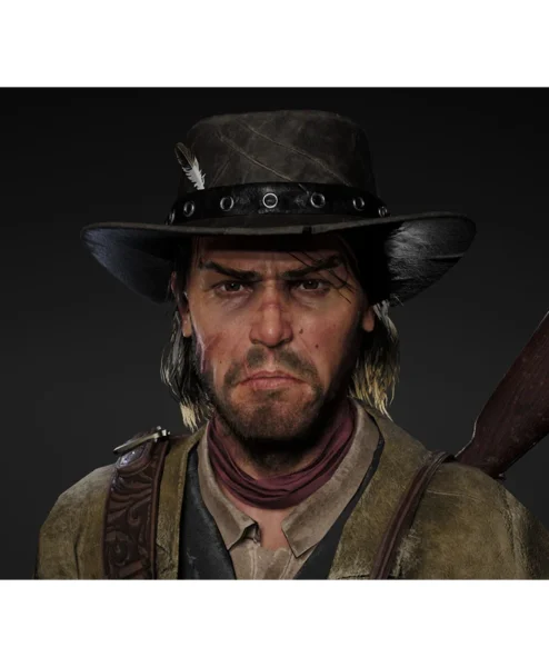 Red Dead Redemption 2 John Marston Trench Coat closeup.webp