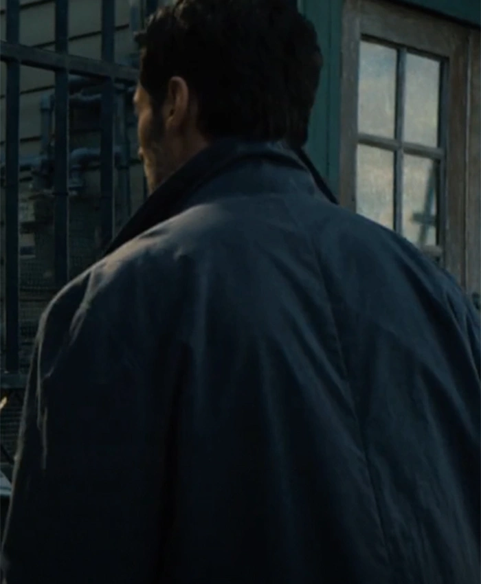 Reminiscence Hugh Jackman Mid Length Coat back.webp
