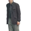 Robert Pattinson Tenet Black Cotton Coat.webp