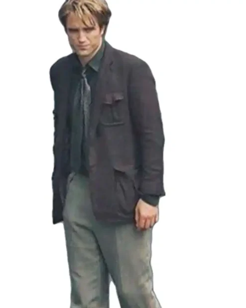 Robert Pattinson Tenet Black Cotton Coat.webp