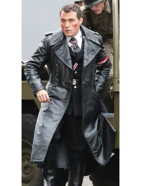 Rufus Sewell The Man in the High Castle Long Leather Coat.webp
