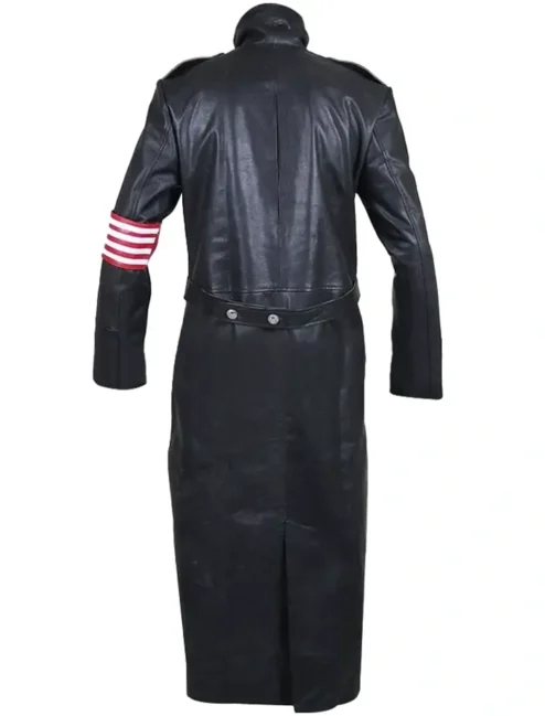 Rufus Sewell The Man in the High Castle Long Leather Coat Back.webp