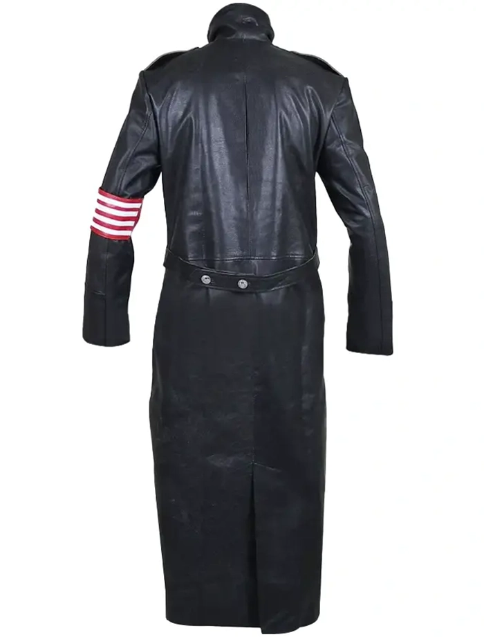 Rufus Sewell The Man in the High Castle Long Leather Coat Back.webp